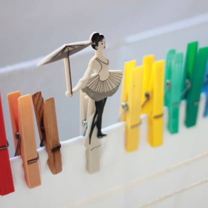 Набор прищепок Monkey Business Pegzini Family