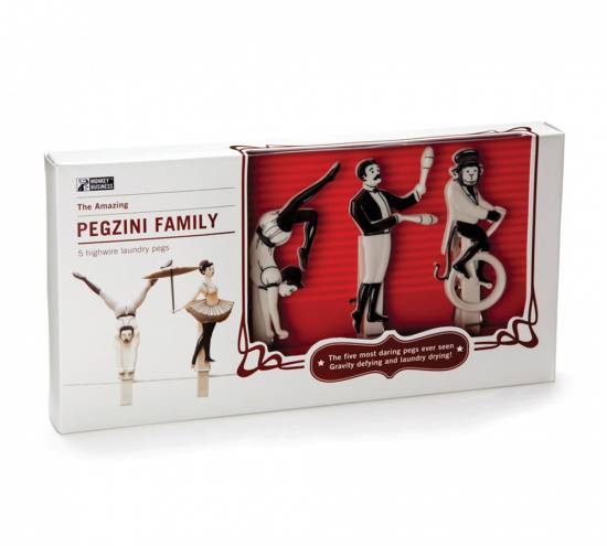 Набор прищепок Monkey Business Pegzini Family