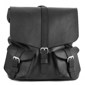 Шкіряний жіночий рюкзак AV2 Чорний (P506)