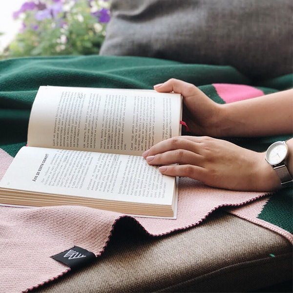 Плед из хлопка Woolkrafts Cactus 140х200 см