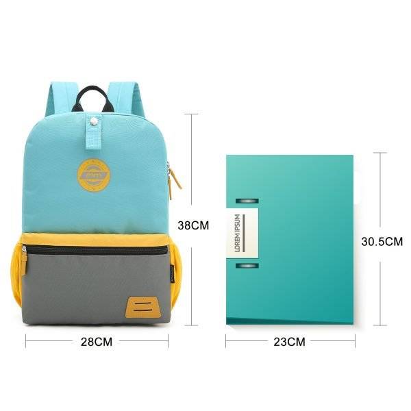 Дитячий рюкзак Mommore M Сірий \ Блакитний