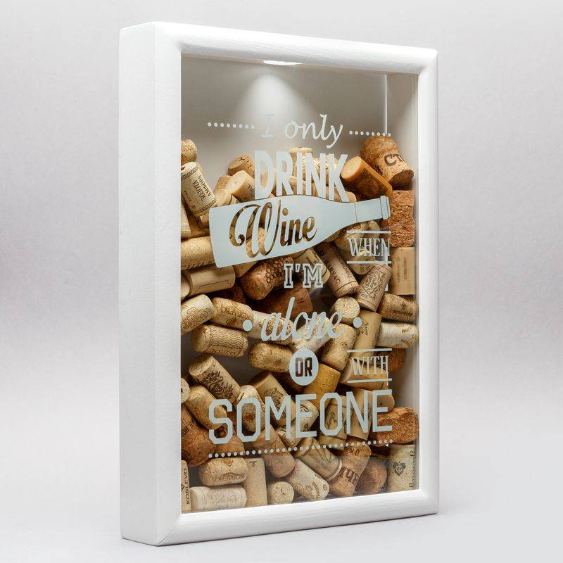 Копилки Для Винных Пробок I Only Drink Wine When Im Alone Or With Someone