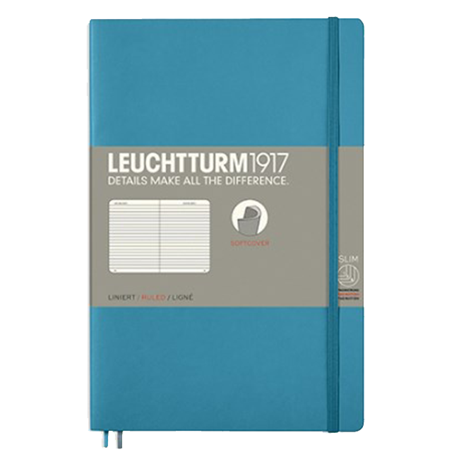 Блокнот Leuchtturm1917 Мягкий Paperback Холодный синий Линия (358314)