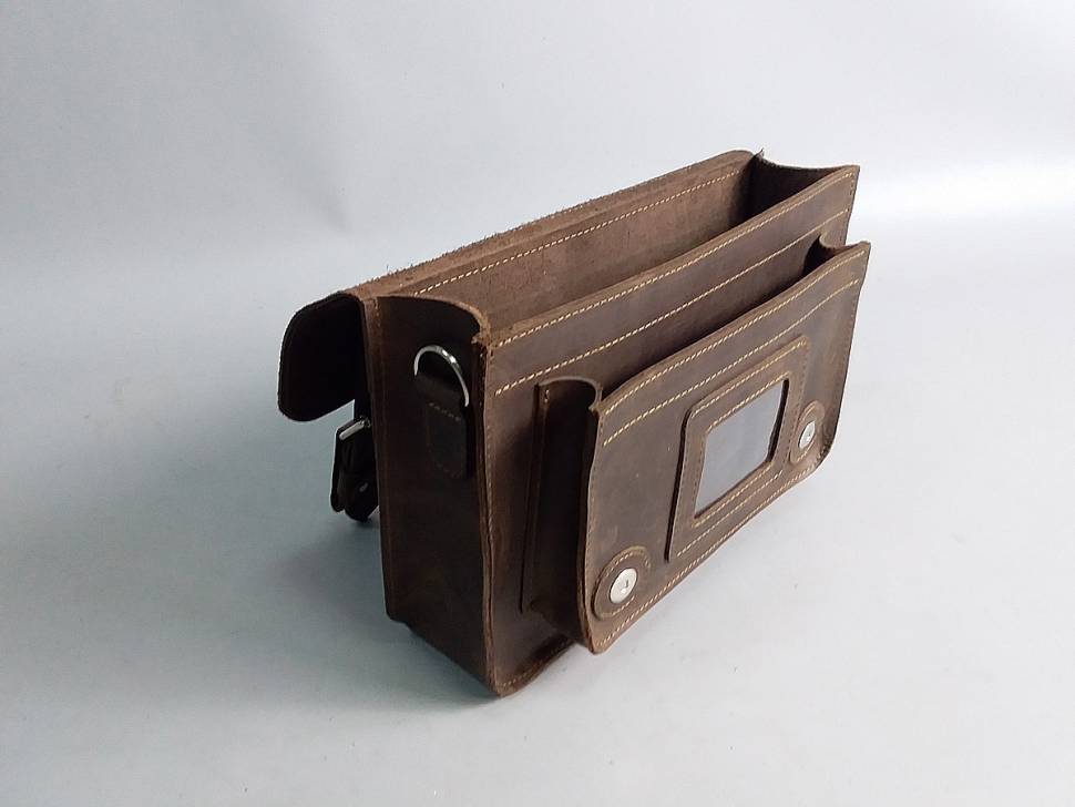 Шкіряна жіноча сумка AV2 Коричнева (B305)