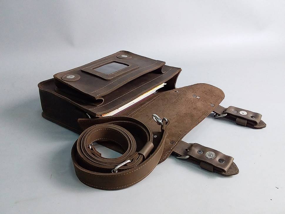 Шкіряна жіноча сумка AV2 Коричнева (B305)