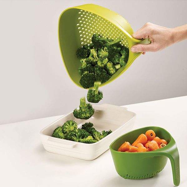 Набір друшляк Joseph Joseph Nest Зелений 2 предмета