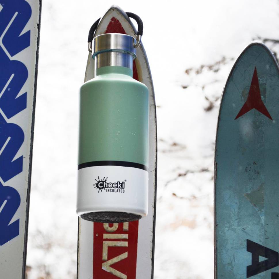Детский термос Cheeki Classic Insulated 400 ml Pistachio White