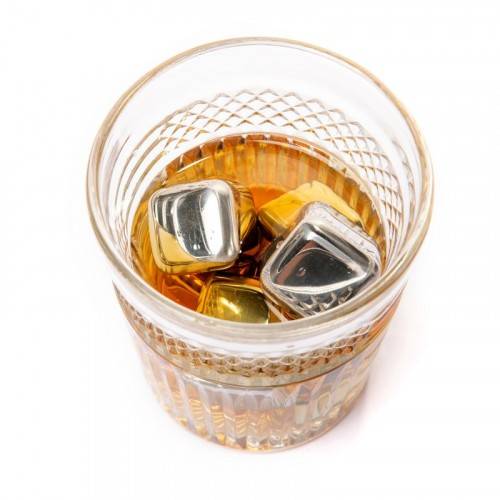 Набір сталевих каменів для віскі (6 шт)