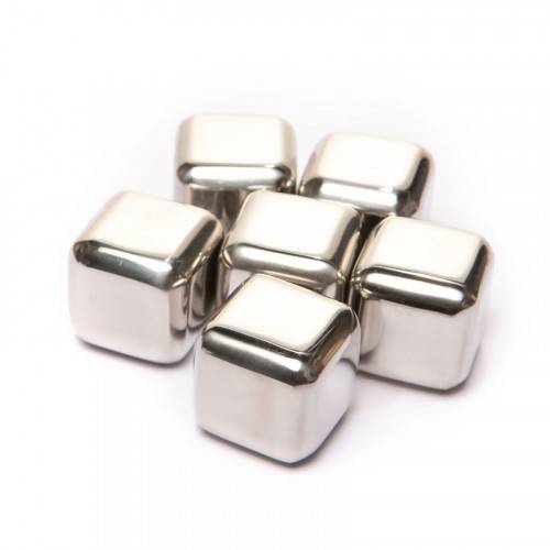 Набір сталевих каменів для віскі (6 шт)