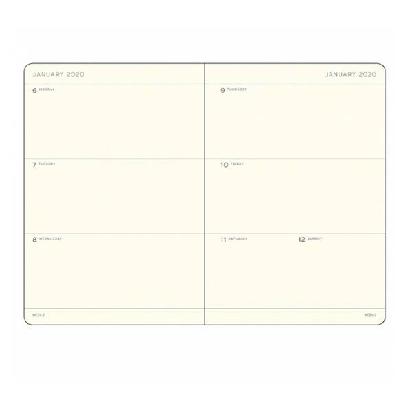 Средний Еженедельник  Leuchtturm1917 Черный  2020 (359991)