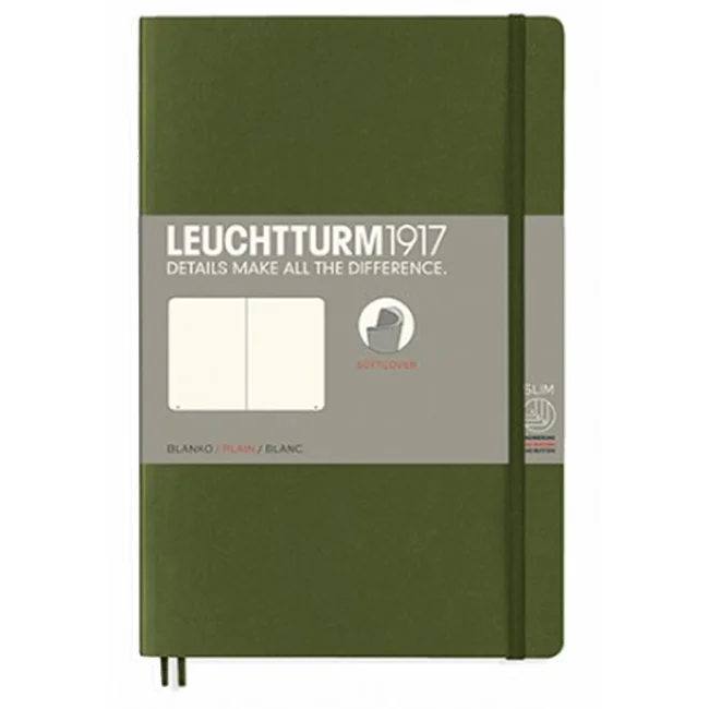 Блокнот Leuchtturm1917 Мягкий Paperback Зеленый Чистые листы (358322)