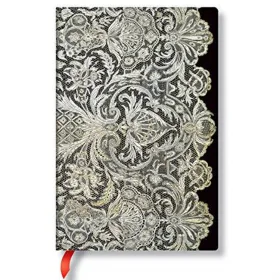 Кишеньковий блокнот Paperblanks Мереживо Алюр Білий