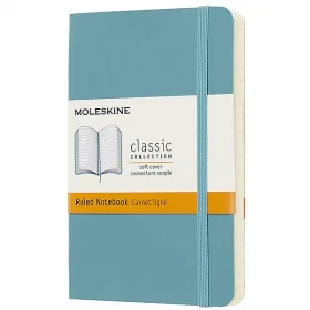 Карманный блокнот Moleskine Classic Мягкая обложка Океанский синий Линия
