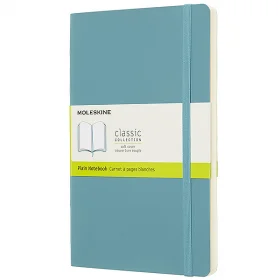 Средний блокнот Moleskine Classic Мягкая обложка Океанский синий Чистые листы