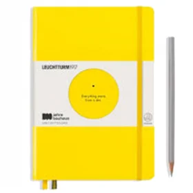 Средний блокнот Leuchtturm1917 100 Years Bauhaus Лимонный Точка (359620)