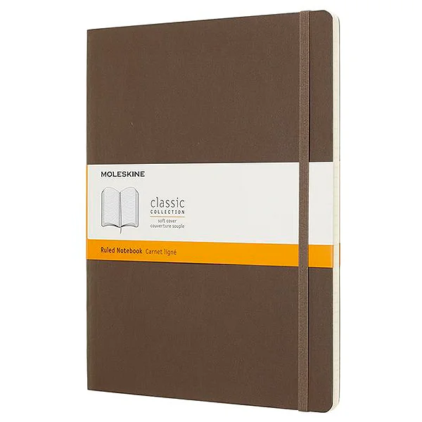 Большой блокнот Moleskine Classic Мягкая обложка Коричневый Линия