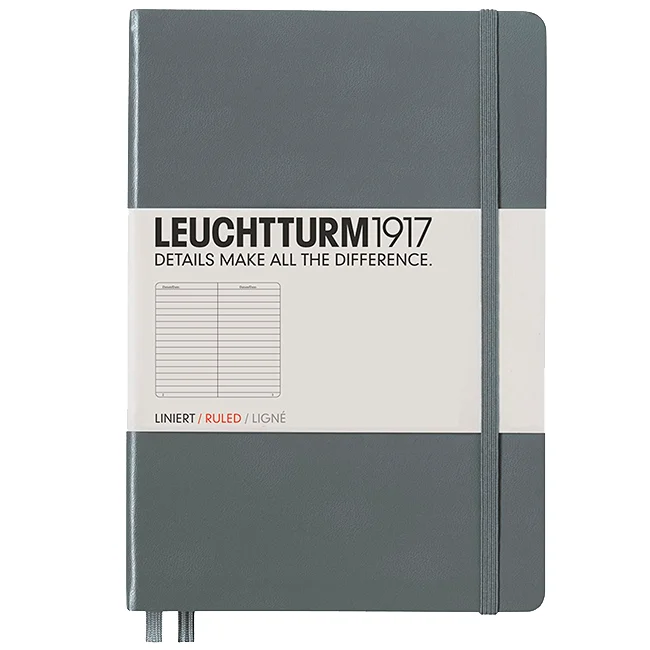 Блокнот Leuchtturm1917 Средний Антрацит Линия (344782)