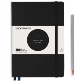 Средний блокнот Leuchtturm1917 100 Years Bauhaus Черный Точка (359617)