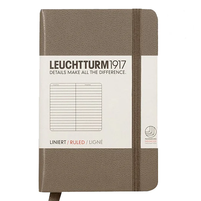 Блокнот Leuchtturm1917 Мини Серо-Коричневый Линия (343558)