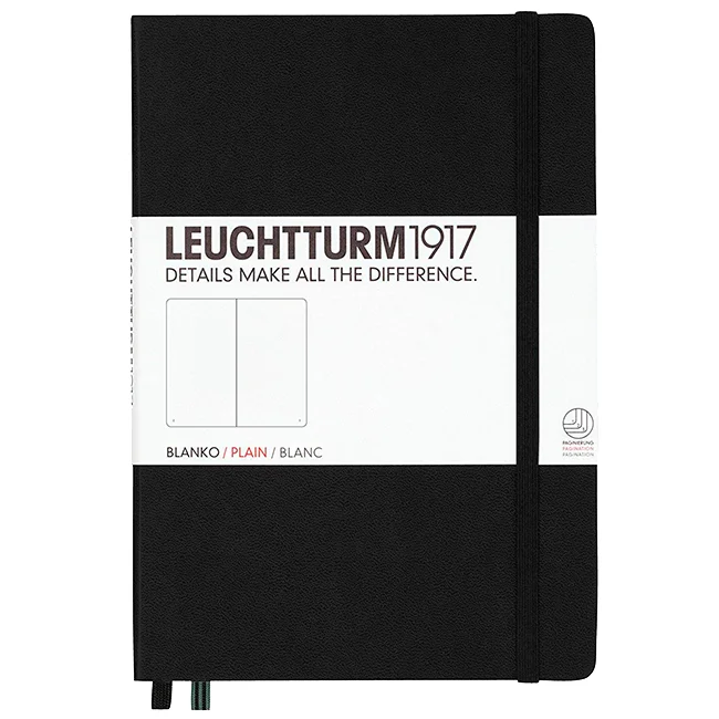 Блокнот Leuchtturm1917 Середній Чорний Чисті аркуші (311333)
