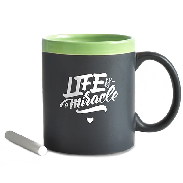 Gifty Чашка с мелом Life Green 320 мл
