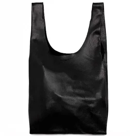 Кожаная женская сумка Poolparty Tote Черная