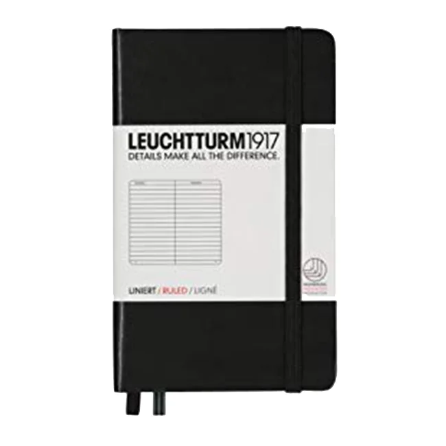 Блокнот Leuchtturm1917 Карманный Черный Линия (334821)