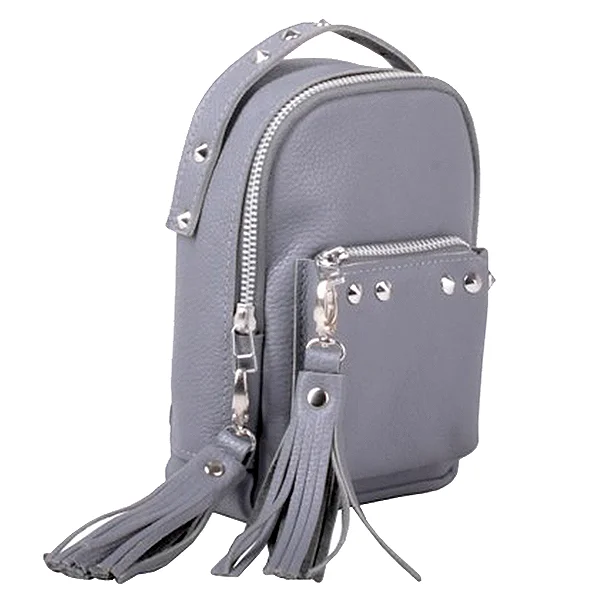 Рюкзак из кожи Jizuz Scotty Grey