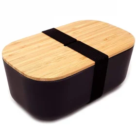Ланч бокс из бамбука Bamboo Box Черный