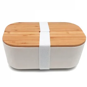 Ланч бокс из бамбука Bamboo Box Белый