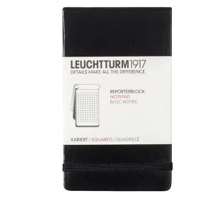Репортерський блокнот Leuchtturm1917 Чорний Клітка (333843)