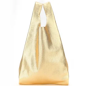 Кожаная женская сумка Poolparty Tote Золото