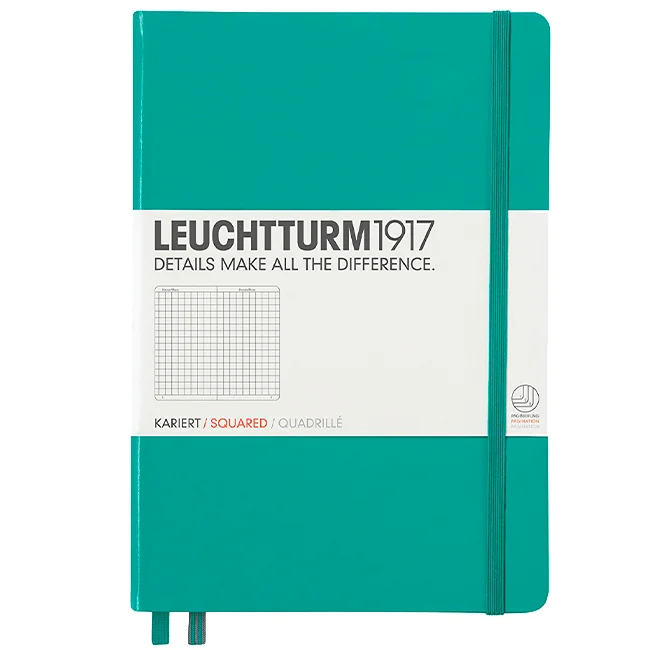 Блокнот Leuchtturm1917 Средний Изумрудный Клетка (344791)