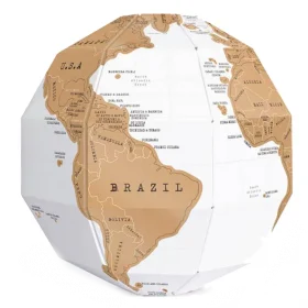 Скретч глобус Luckies 3D World Map Scratch Globe