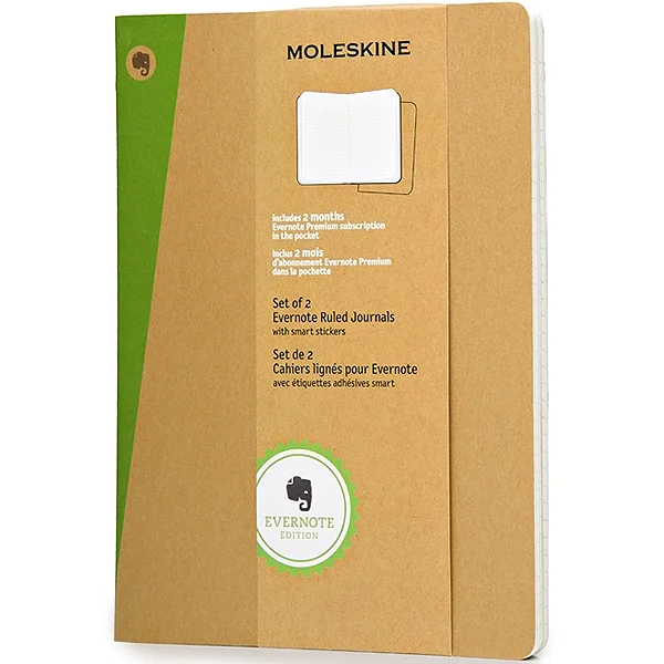 Большой блокнот Moleskine Evernote (2 шт)