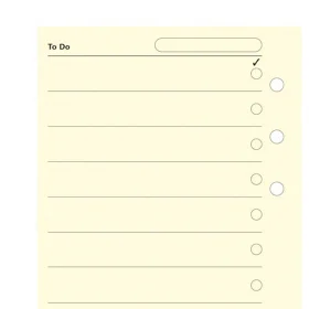 Бланки для задач To Do Filofax Personal Cotton cream (132253)
