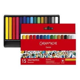 Пастель восковая Permanent Caran d'Ache School Line 15 цветов