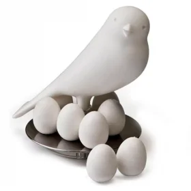 Держатель магнитов Magnetic Egg Sparrow Qualy Белый