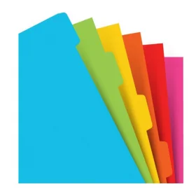 Разделители универсальные Filofax A5 Bright 6 шт (132618)