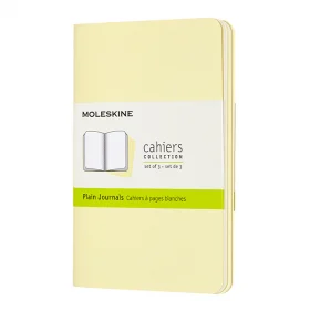 Карманный Блокнот Moleskine Cahier (3 шт) Чистые Листы Нежный Желтый