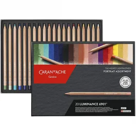 Набор Водостойких Карандашей Caran d'Ache Luminance Portrait 20 цветов