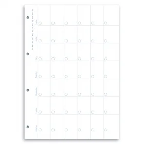 Комплект бланков Filofax Clipbook Обзор месяца недатированные A4 White (346001)