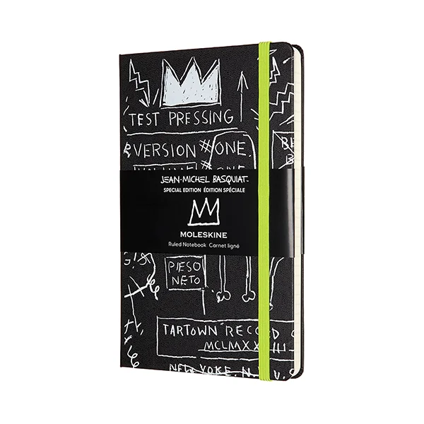 Средний блокнот Moleskine Basquiat Твердая обложка Черный Линия