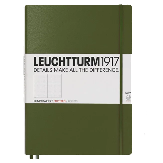 Блокнот Leuchtturm1917 MasterSlim Зеленый Точка (349264)