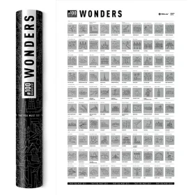 Скретч постер 100 Bucketlist Wonders