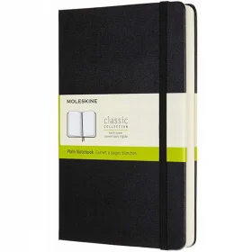 Средний блокнот Moleskine Classic Expanded Твердая обложка Черный Чистые листы