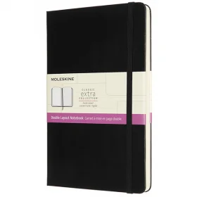 Средний Блокнот Moleskine Classic Extra Линия-Чистые листы Черный