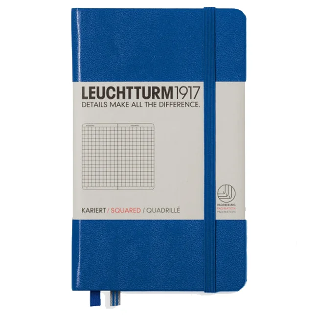 Блокнот Leuchtturm1917 Карманный Королевский синий Клетка (344750)