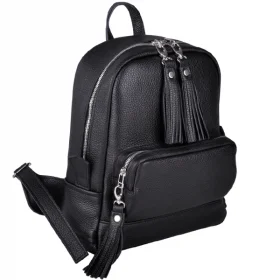 Рюкзак зі шкіри JIZUZ Copper Black Textured (фактурна шкіра)