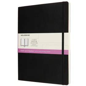 Большой Блокнот Moleskine Classic Extra Мягкая Обложка Линия-Чистые листы Черный